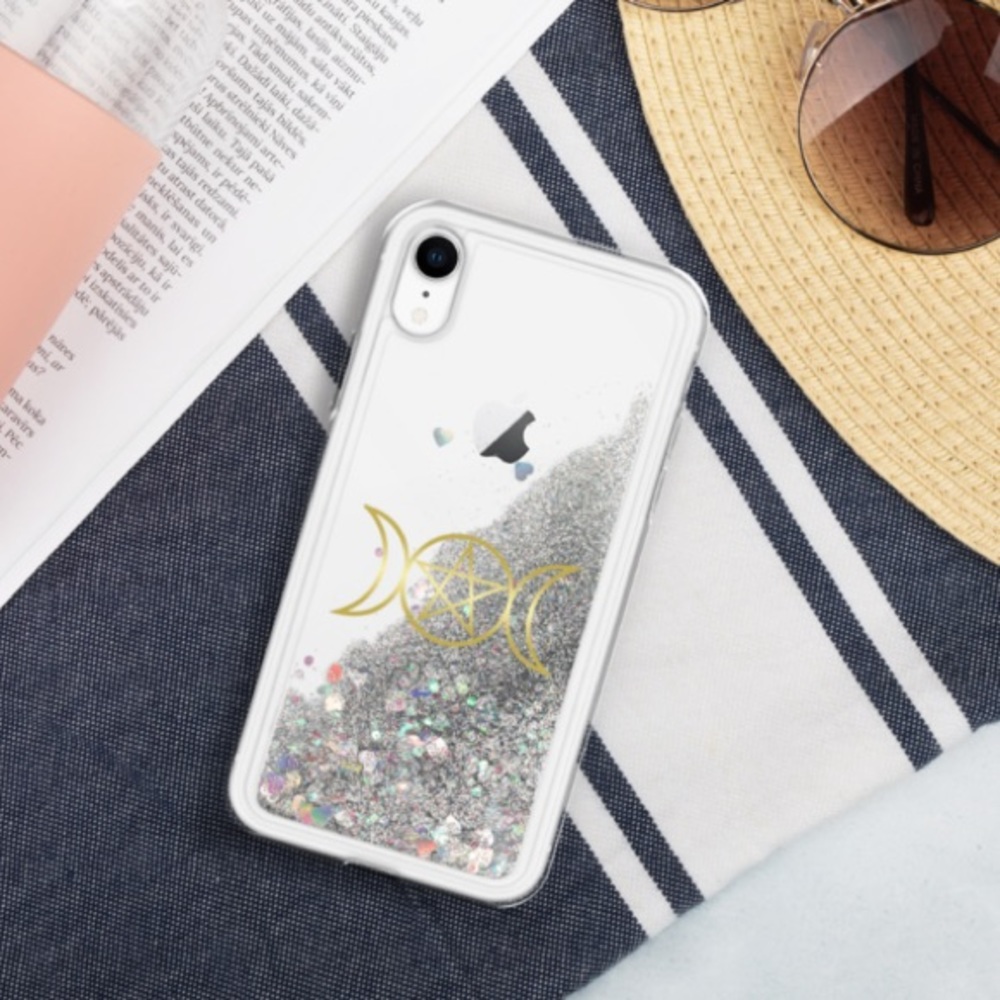 Ventcri Goddess Sequin Glitter Fluid iPhone Case